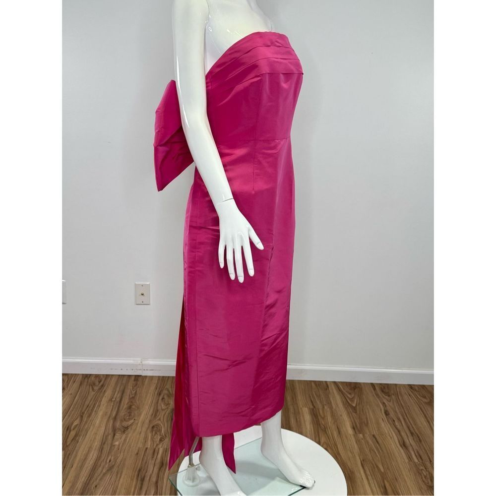 Alexia María Margaret Bow Silk Dress Size 10 - Picture 4 of 12